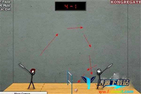 火柴人打羽毛球 火柴人打羽毛球