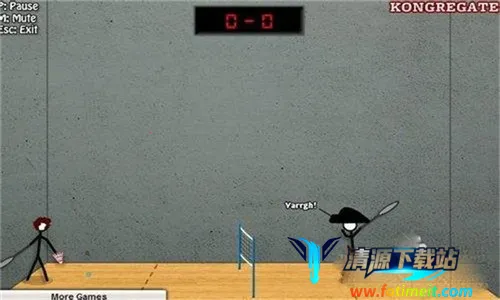 火柴人打羽毛球 火柴人打羽毛球