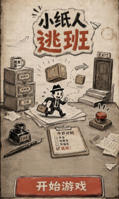 小纸人逃班 小纸人逃班